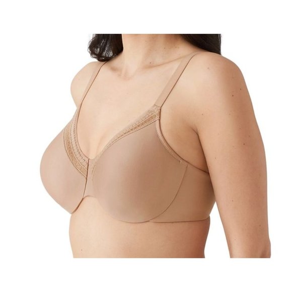 Wacoal 40DD Beige Perfect Primer Full Figure Underwire Bra 855213 - Picture 2 of 7